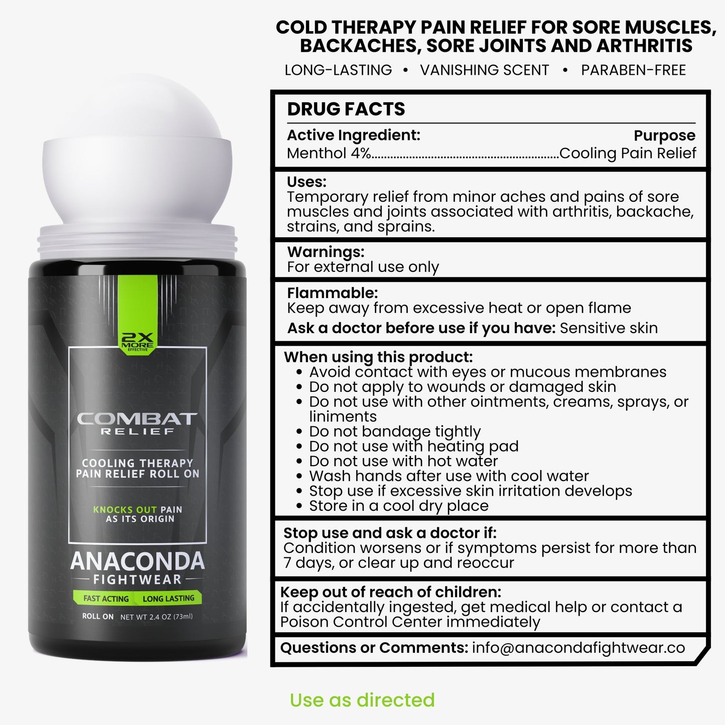 Pain Relief Roll On Gel